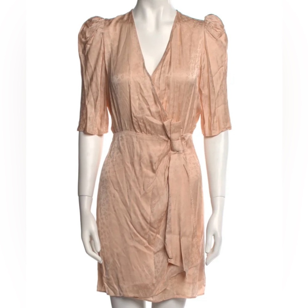 The Kooples Blush Midi Wrap Dress Size 2 (M)